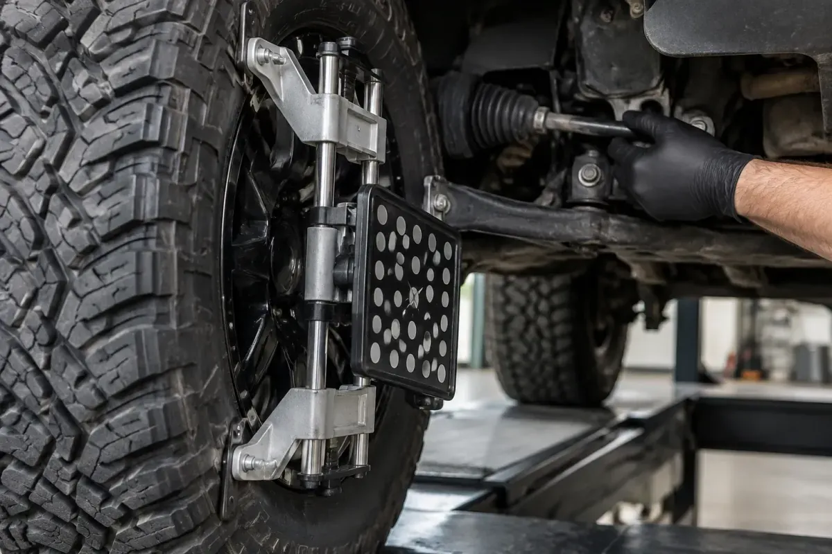 Wheel Alignment at O.S.O Customs WT, Katy, TX